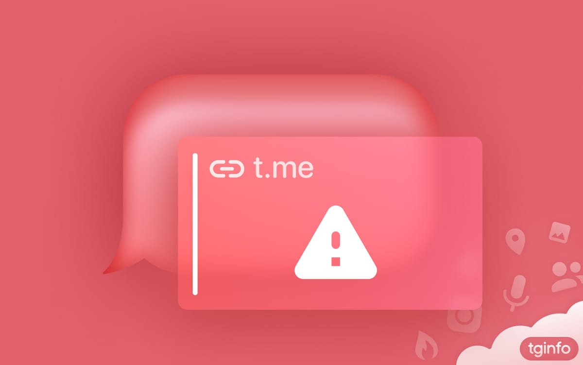 Visualização da prévia dos links t․me não funcionam.